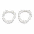 Pearl satin mini scrunchies